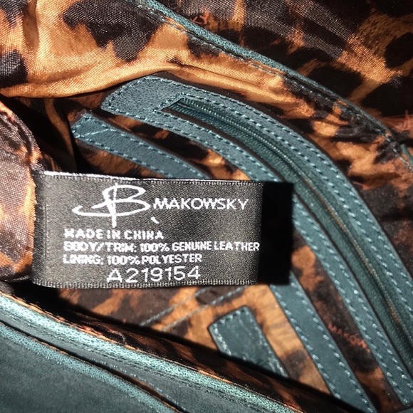 B.Makowski Green Crossbody Bag - Picture 12 of 16